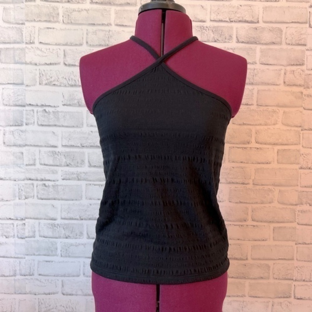 NWOT Old Navy Smocked Crossover Halter Cami Top for Women size L
